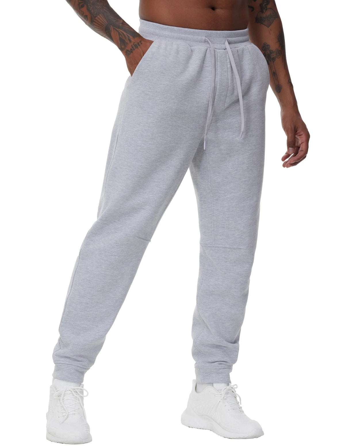 The Gym People Mens Cotton Fleece Sweatpants With Pockets