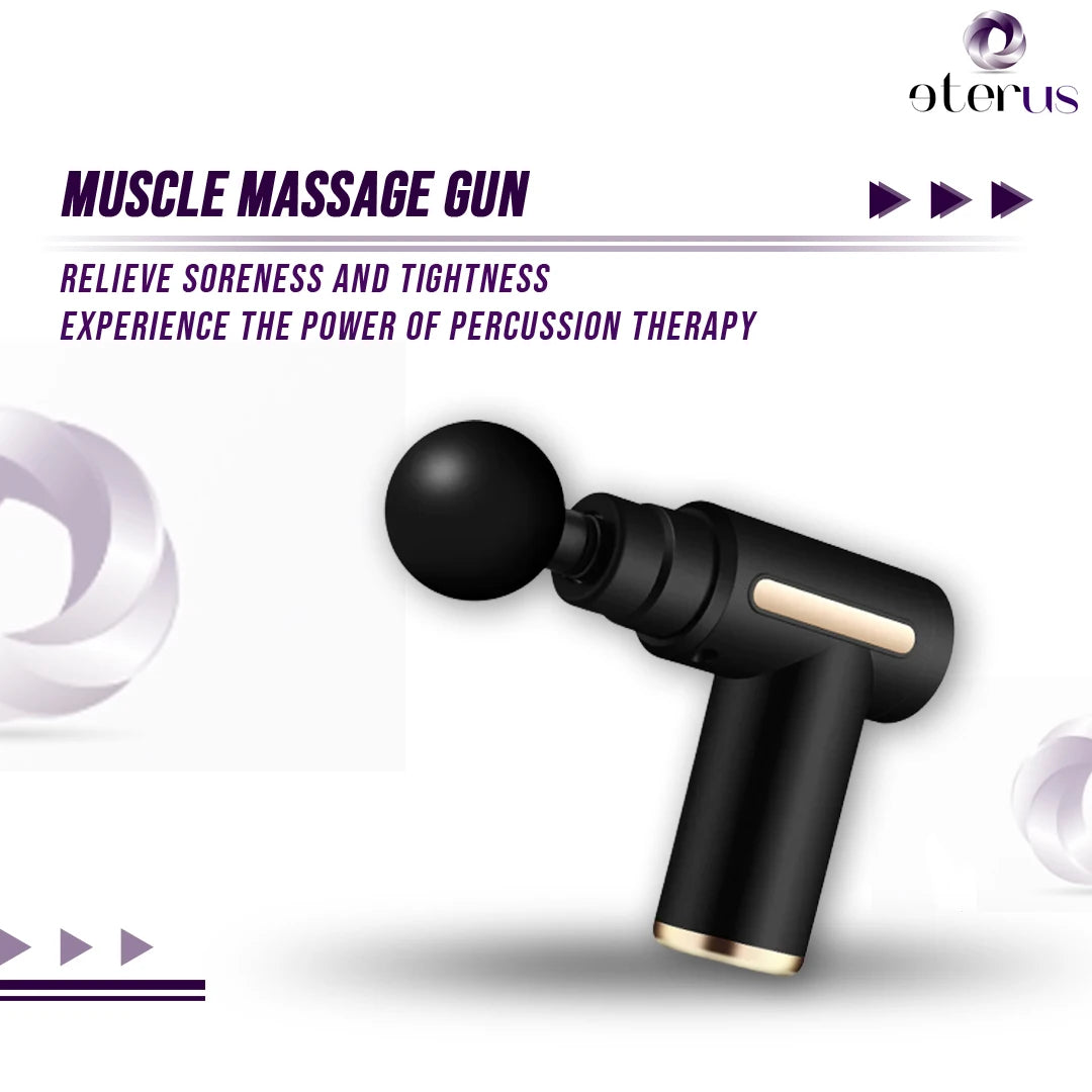 Eterus Cordless Percussion Muscle Massage Gun For Deep Tissue Relief