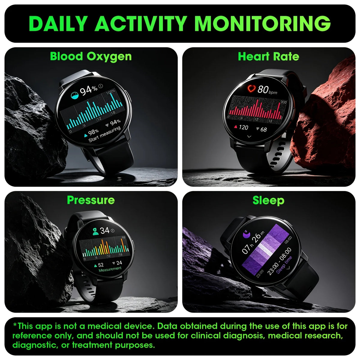 Erun Smart Watch Featuring Wireless Calling And Activity Monitoring