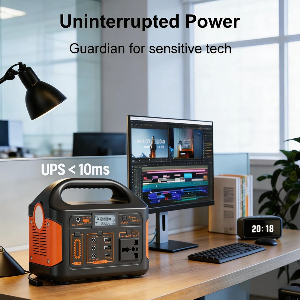 GaiaRay 460Wh Portable Power Station With LiFePO4 Battery 500W