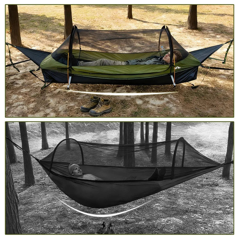 Night Cat Hammock Tent With Rainfly And Mosquito Net