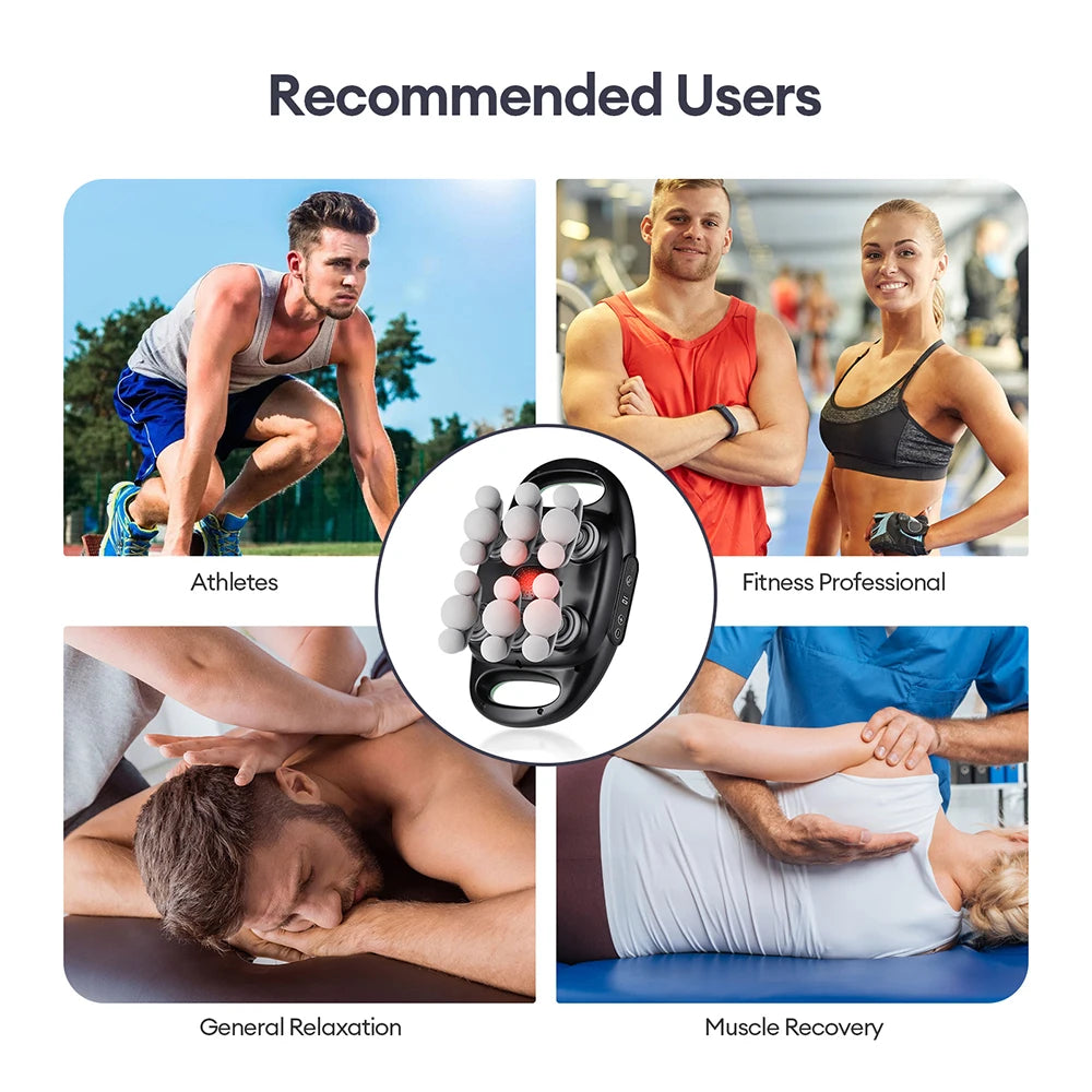 Iebilif Wireless Red Light Deep Tissue Muscle Massage Gun