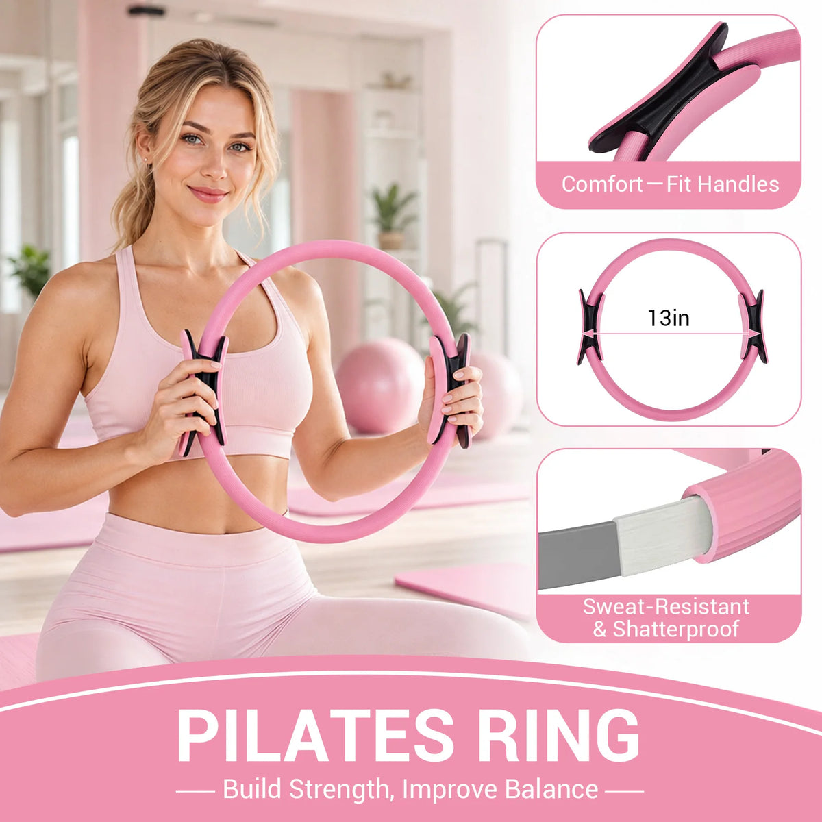 Gaomon 17-in-1 Pilates Ring Kit for Home Full Body Workouts