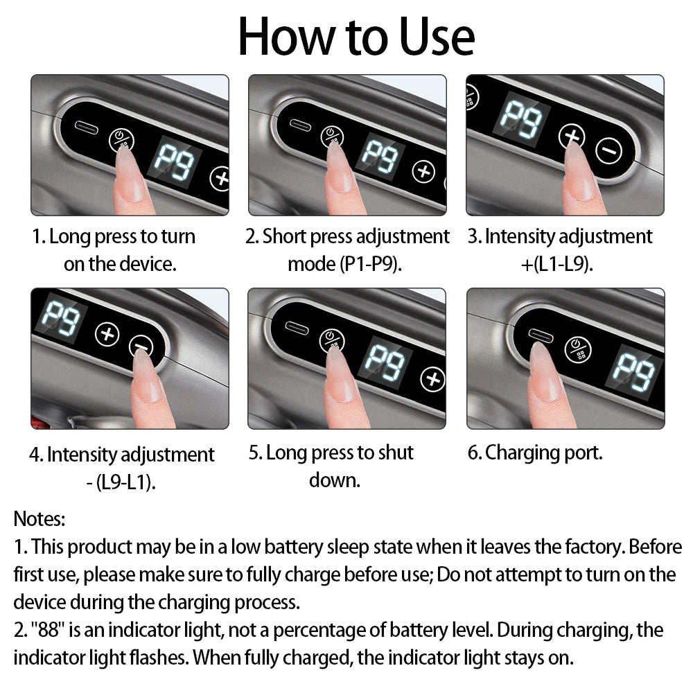 Foreverlily Advanced Fascia Gun For Full Body Muscle Relief Therapy