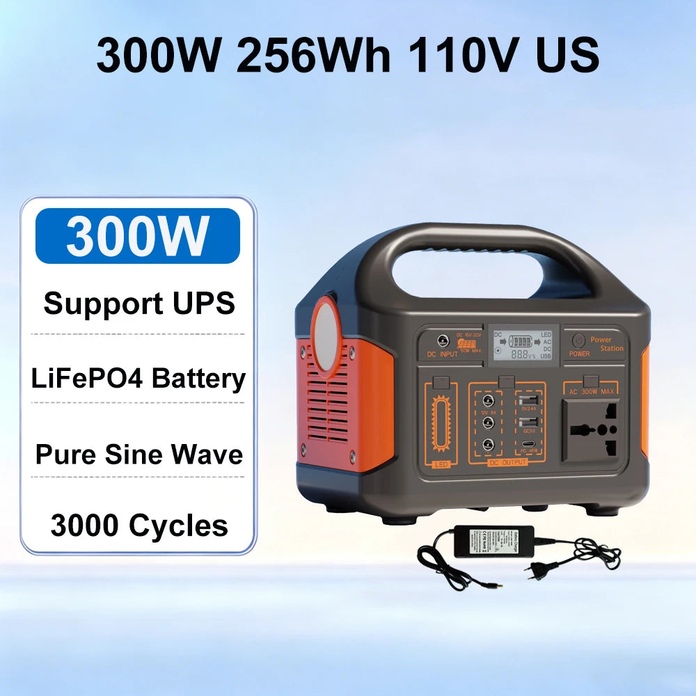 GaiaRay 460Wh Portable Power Station With LiFePO4 Battery 500W