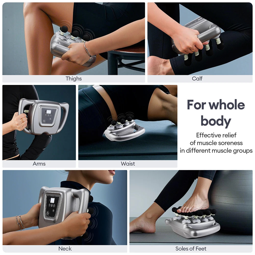 Foreverlily 24-Heads Fascia Gun High Frequency Vibration Body Massager