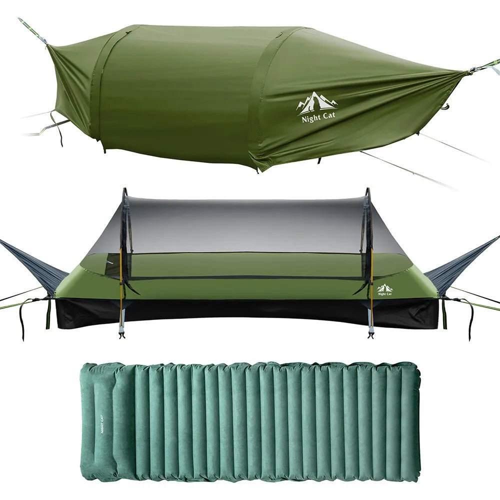 Night Cat Hammock Tent With Rainfly And Mosquito Net
