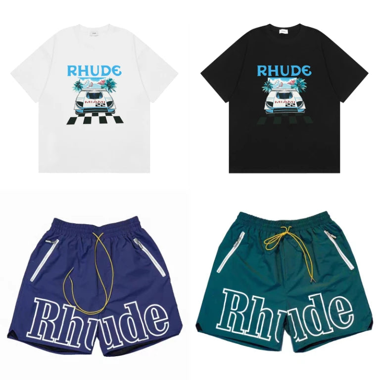 Men Casual Elastic Waist Drawstring Shorts With Zip Pockets