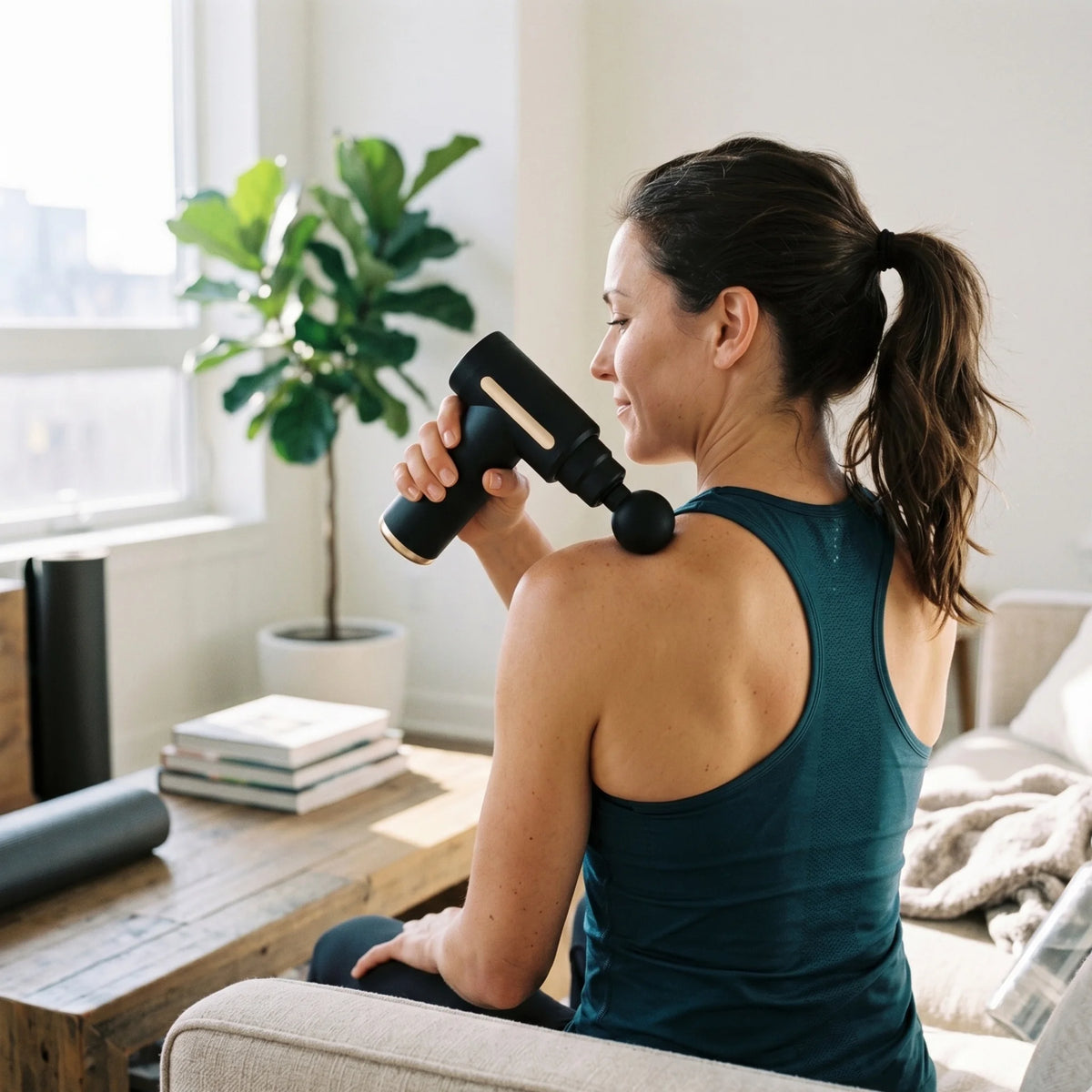 Eterus Cordless Percussion Muscle Massage Gun For Deep Tissue Relief