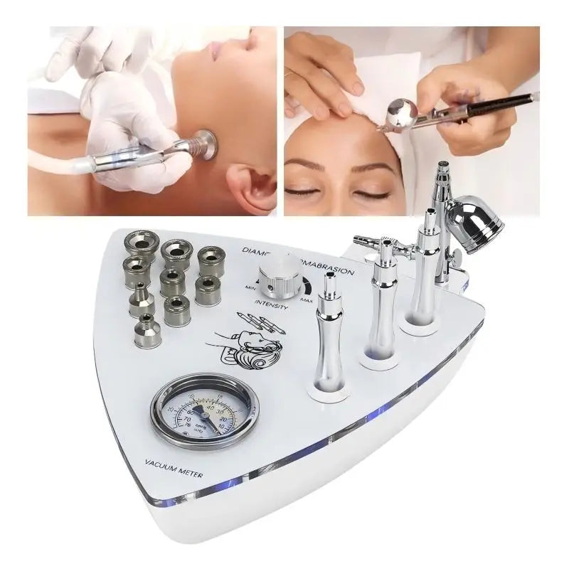 3 In 1 Professional Facial Skincare Device With Diamond Microdermabrasion