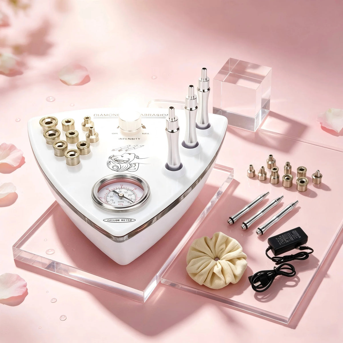 3 In 1 Professional Facial Skincare Device With Diamond Microdermabrasion