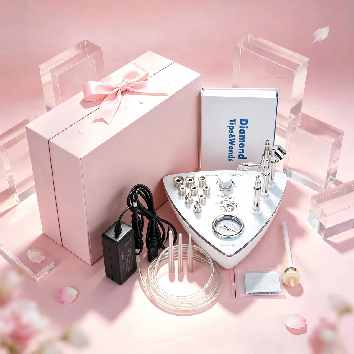 3 In 1 Professional Facial Skincare Device With Diamond Microdermabrasion