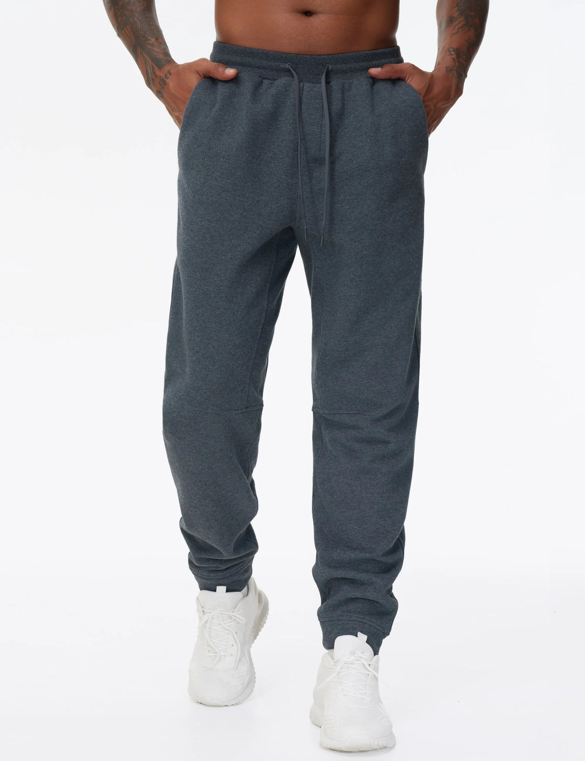 The Gym People Mens Cotton Fleece Sweatpants With Pockets