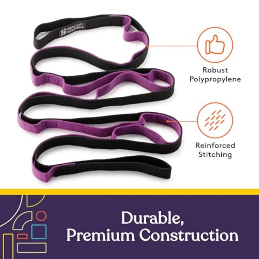 Premium Yoga Stretching Strap For Fitness And Physical Therapy