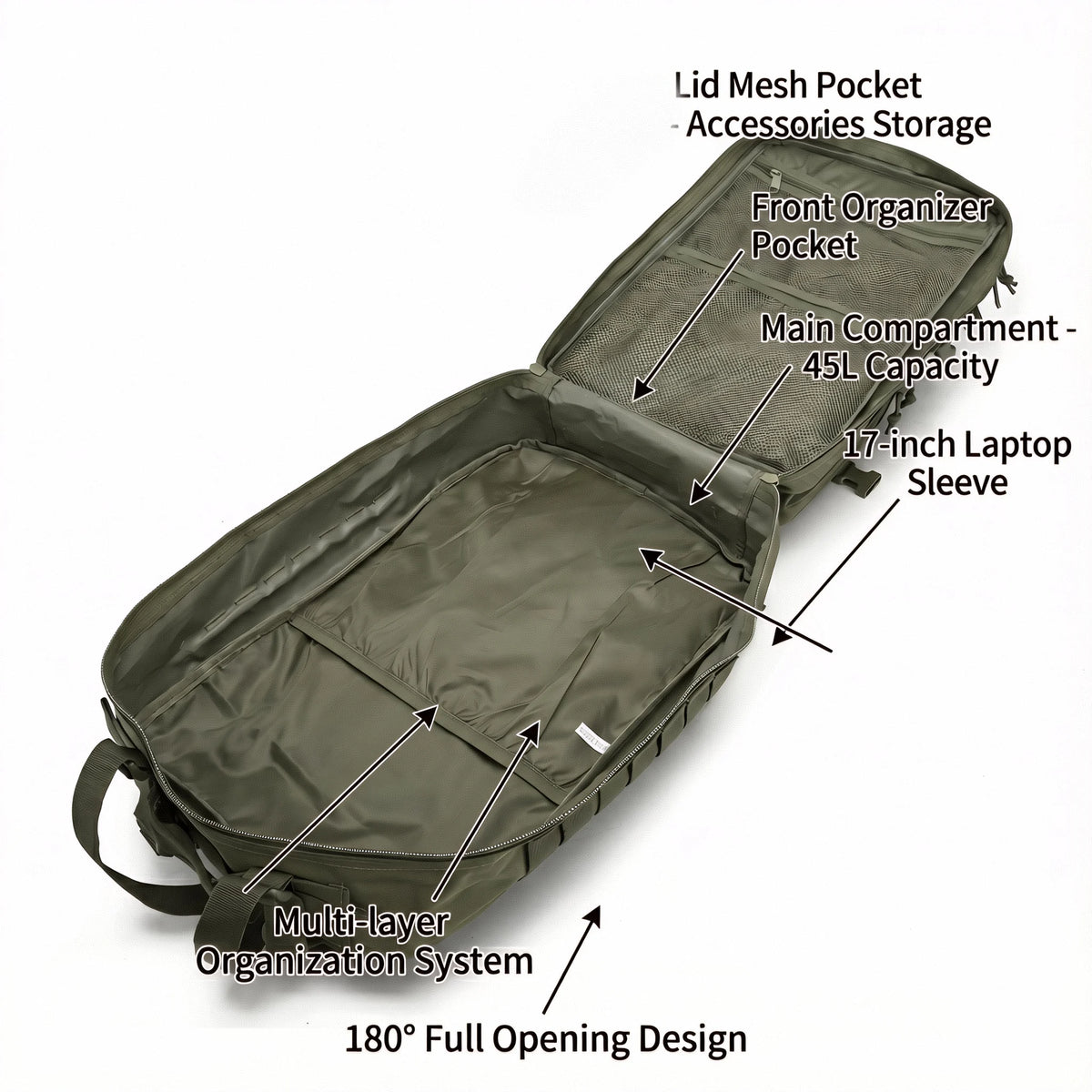 ReFire Gear Heavy Duty Tactical Outdoor Hiking Backpack