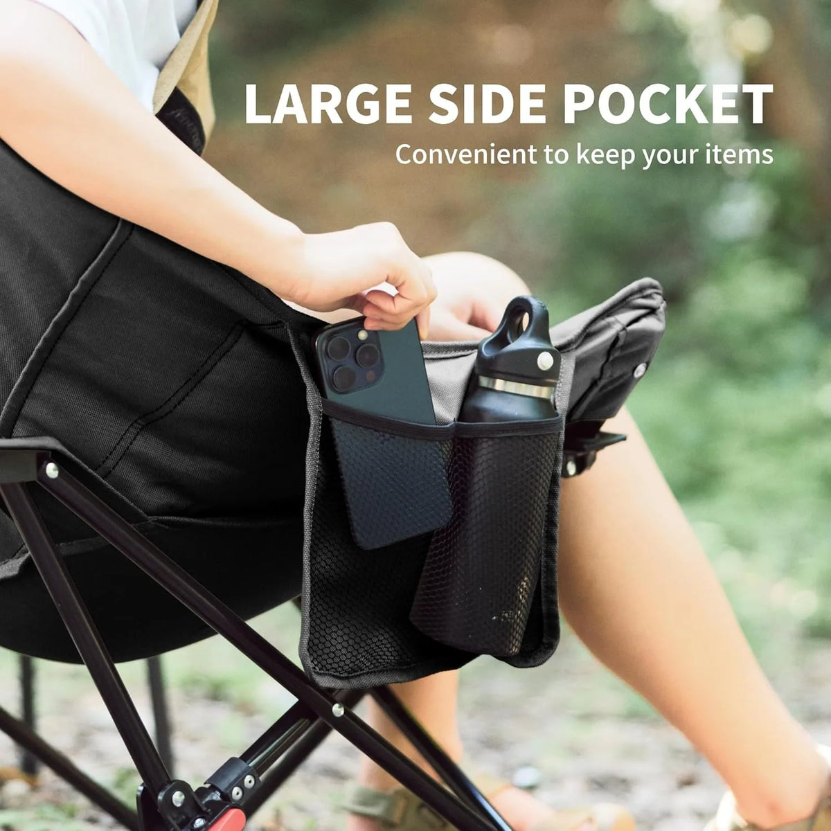 Naturehike Outdoor Folding Camping Moon Chair With Adjustable Backrest
