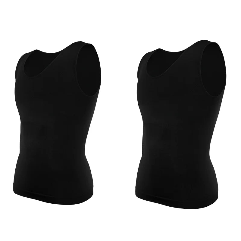 LALAMELON Men's Tummy Control Body Shaper Vest Compression Tank Top