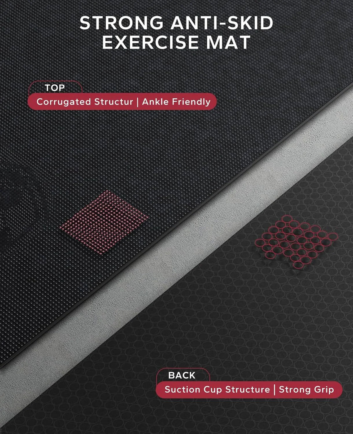 Hapbear Commercial Grade PVC Home Gym Mat For Fitness Training