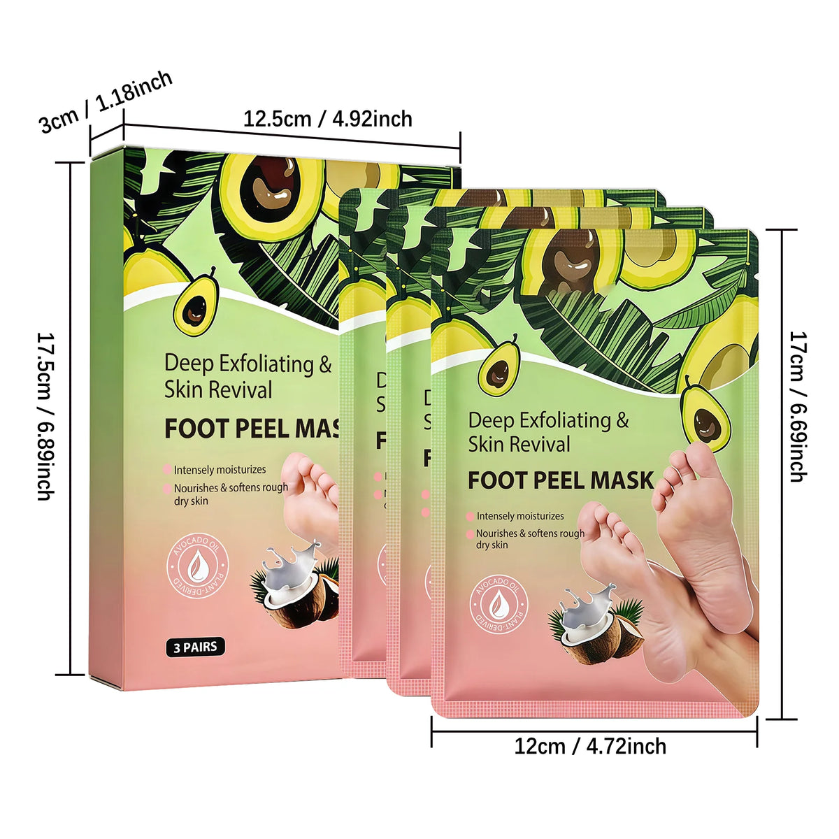 Moisturizing Foot Mask Treats Dry Feet And Provides Hydrating Care