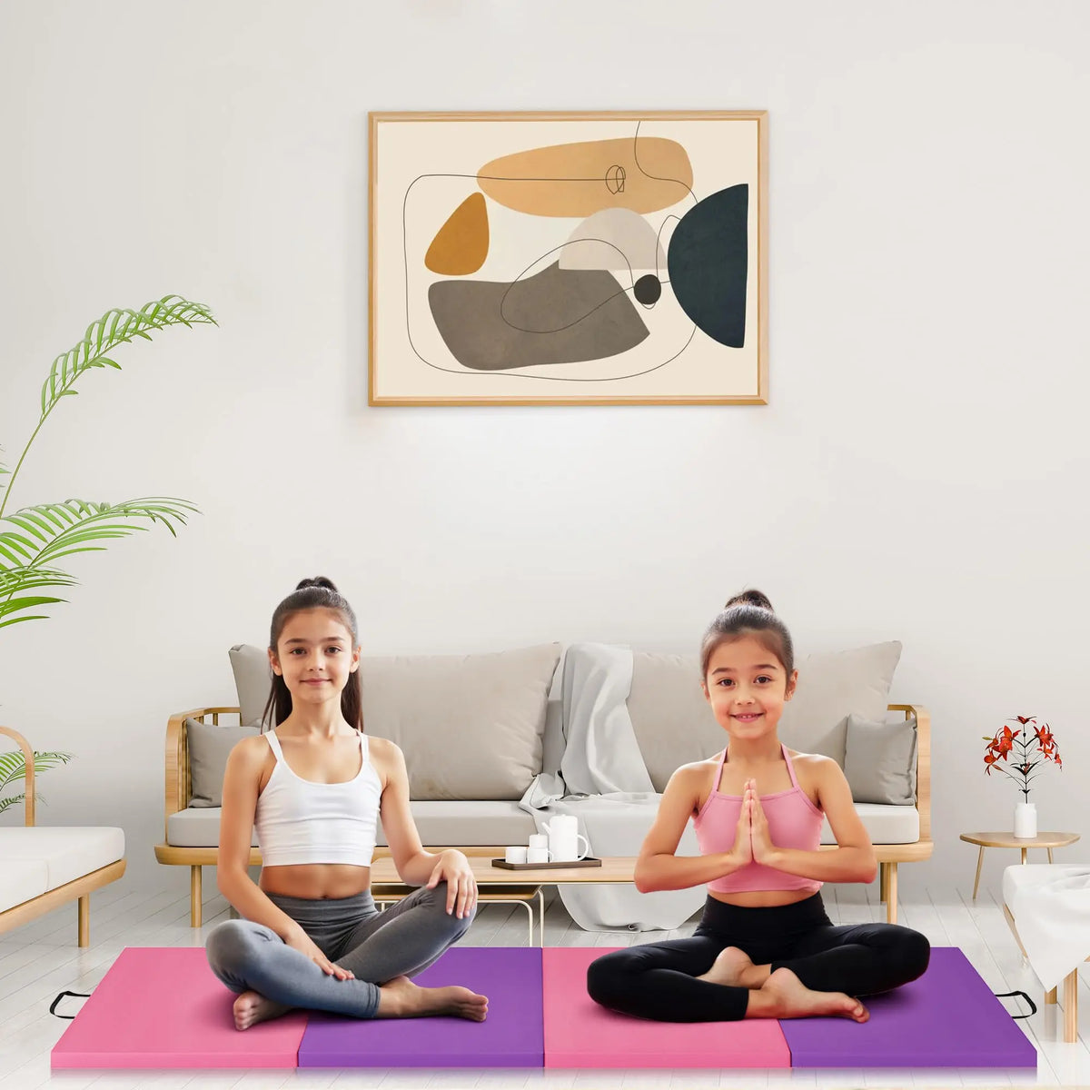 Premium Foldable Gymnastics Mat For Home Exercise Fitness Training