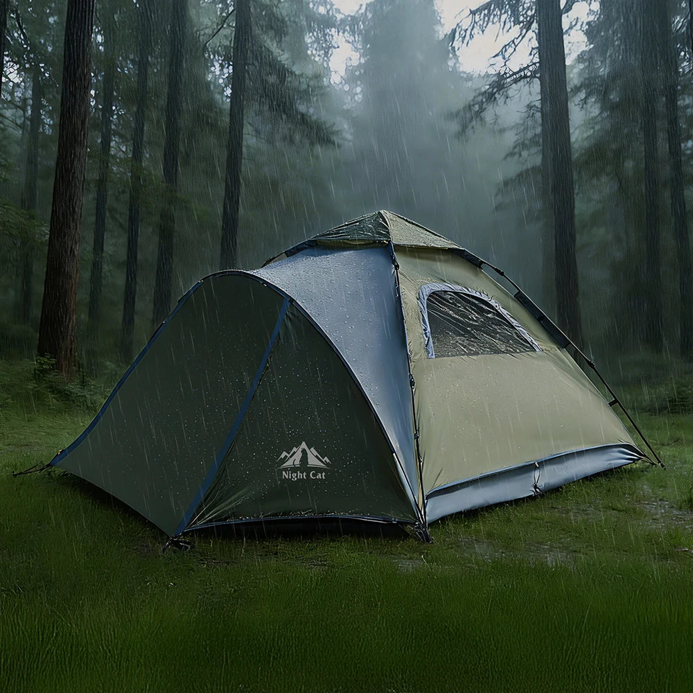 Night Cat Automatic Instant Hydraulic Waterproof Windproof Tent