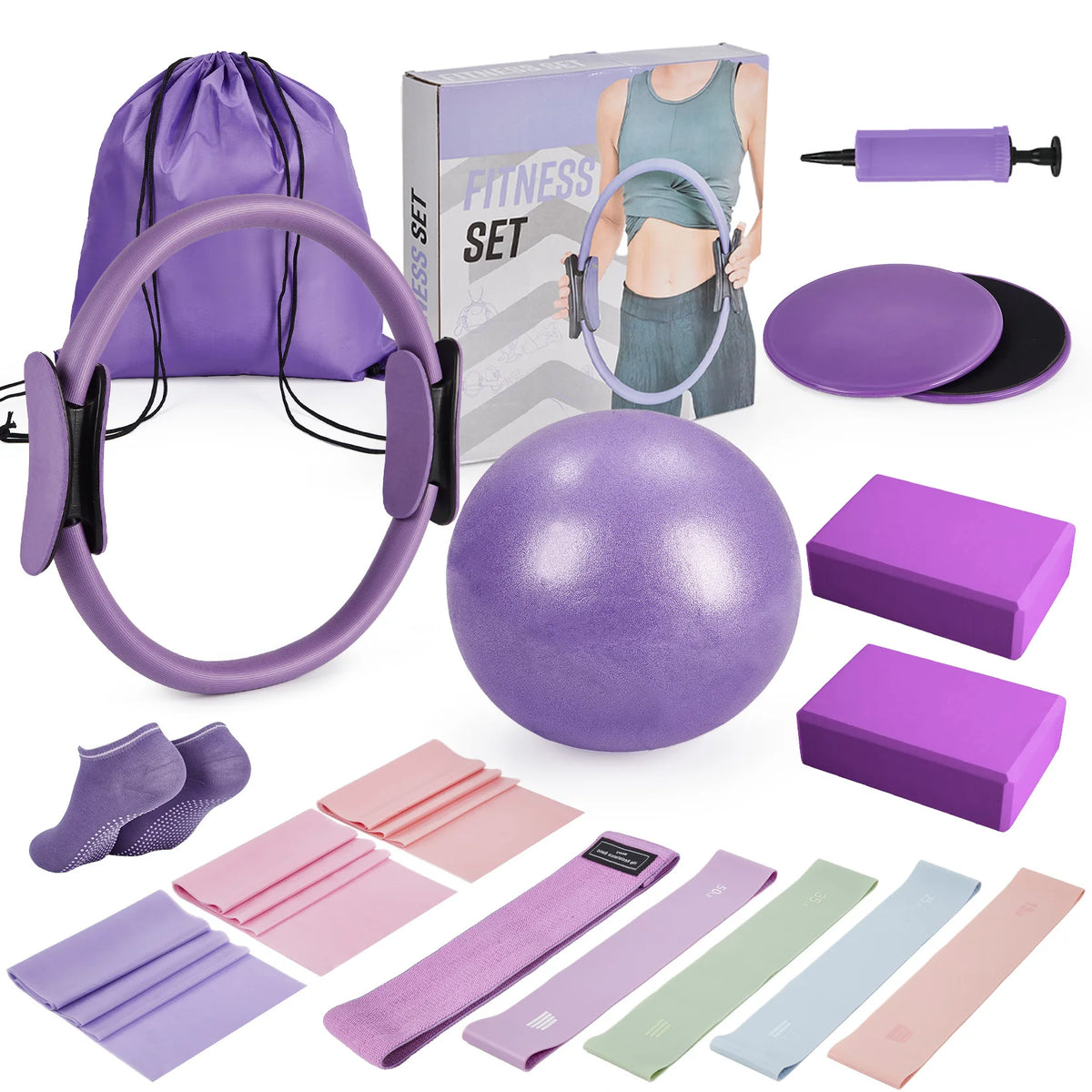 Gaomon 17-in-1 Pilates Ring Kit for Home Full Body Workouts