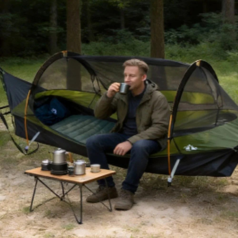 Night Cat Hammock Tent With Rainfly And Mosquito Net