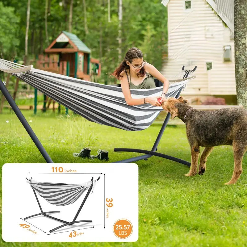Gyroor Heavy Duty Freestanding Hammock Stand With Carry Bag