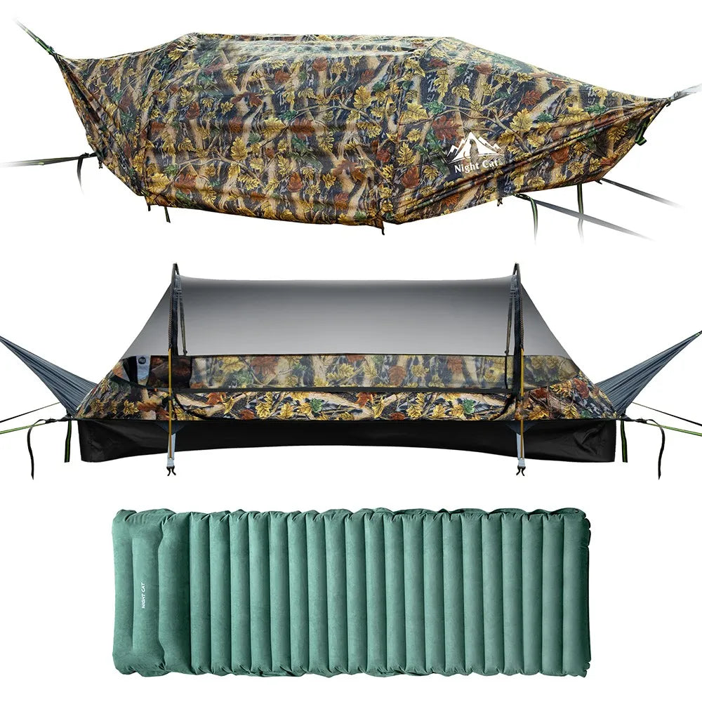 Night Cat Hammock Tent With Rainfly And Mosquito Net