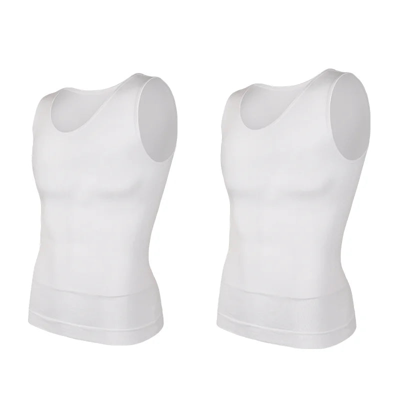 LALAMELON Men's Tummy Control Body Shaper Vest Compression Tank Top