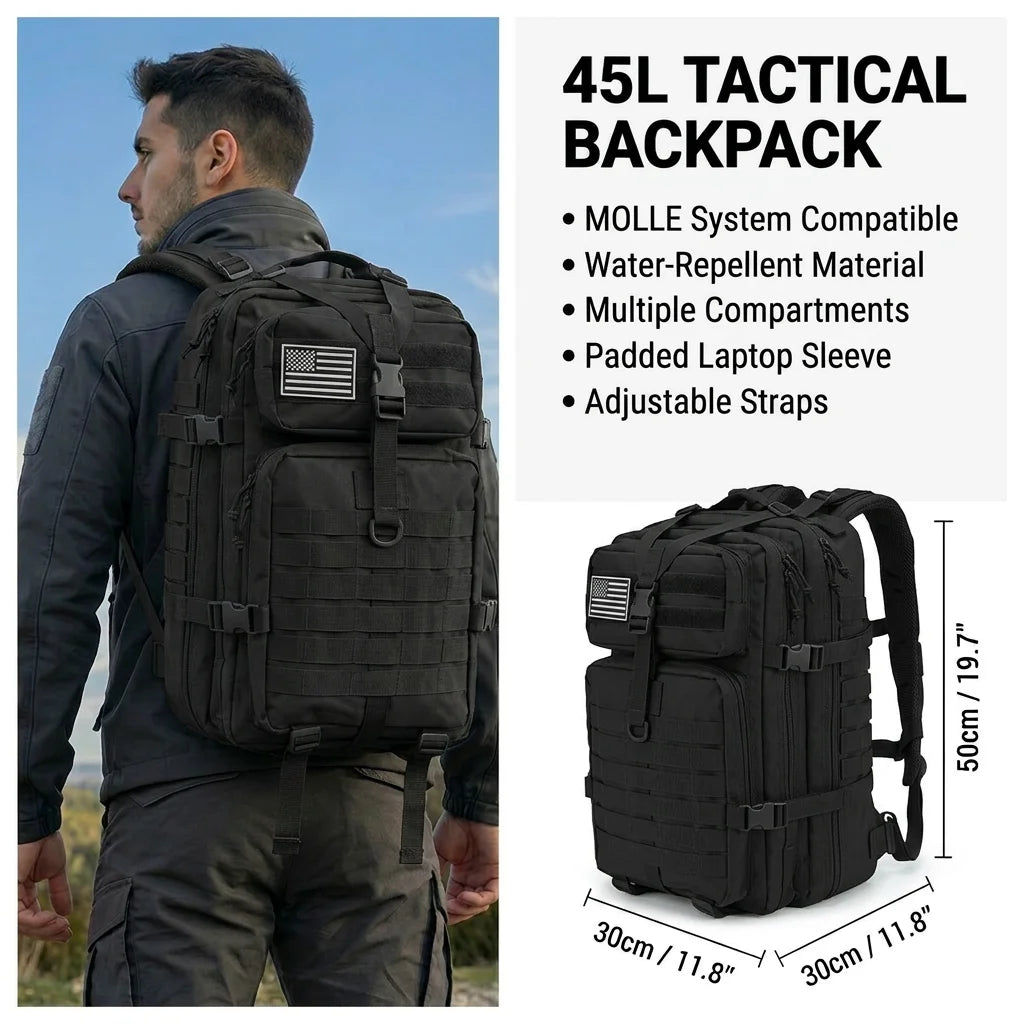 ReFire Gear Heavy Duty Tactical Outdoor Hiking Backpack