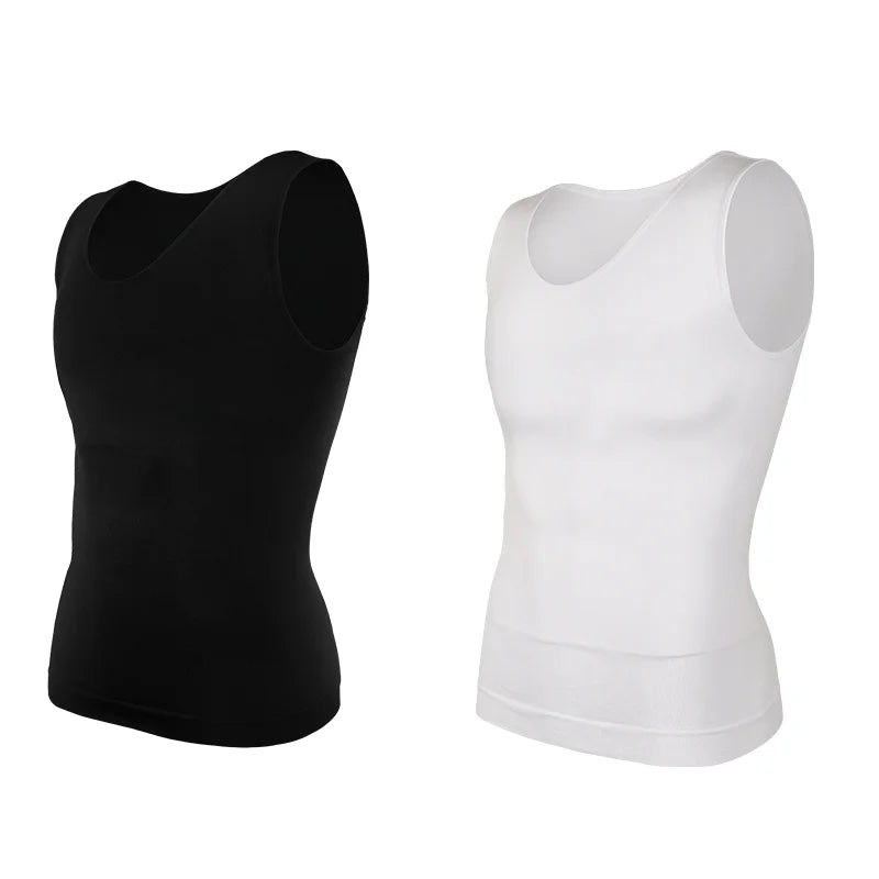 LALAMELON Men's Tummy Control Body Shaper Vest Compression Tank Top
