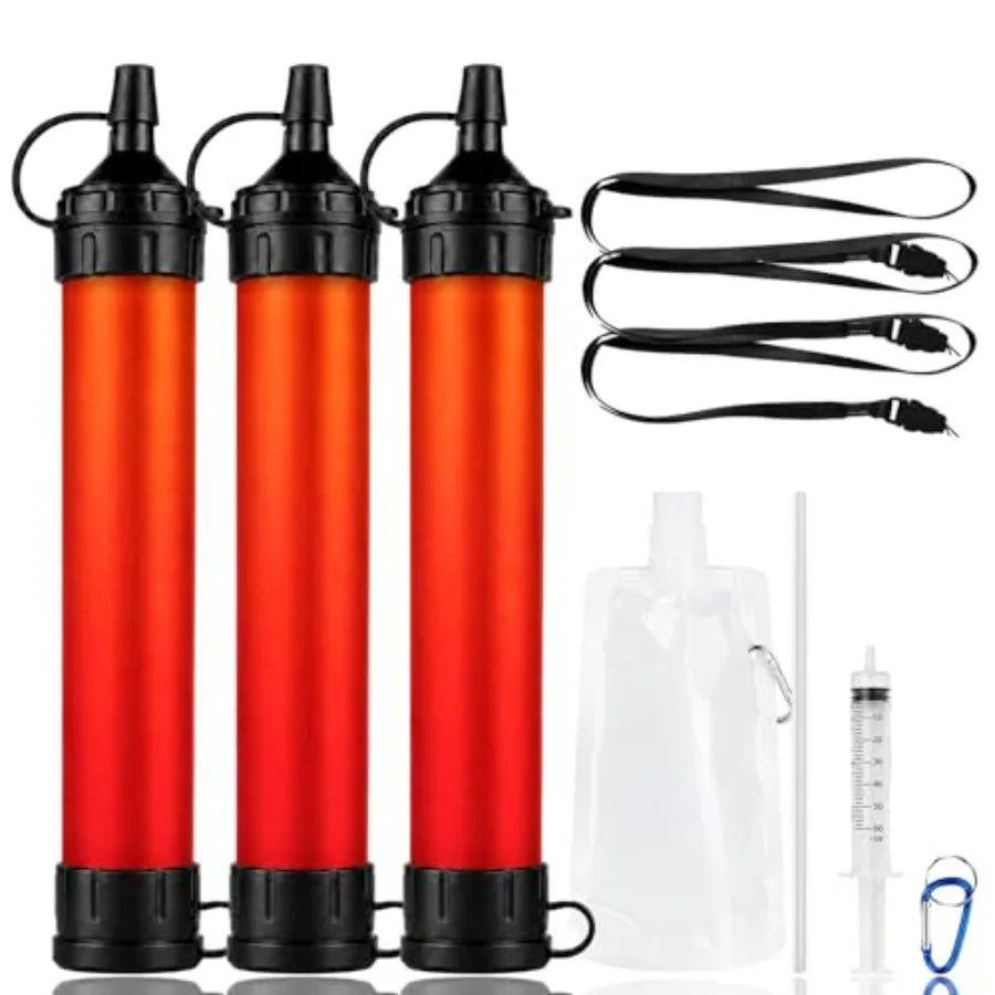 Portable Water Filter Straw Hollow Fiber Membrane For Camping Travel