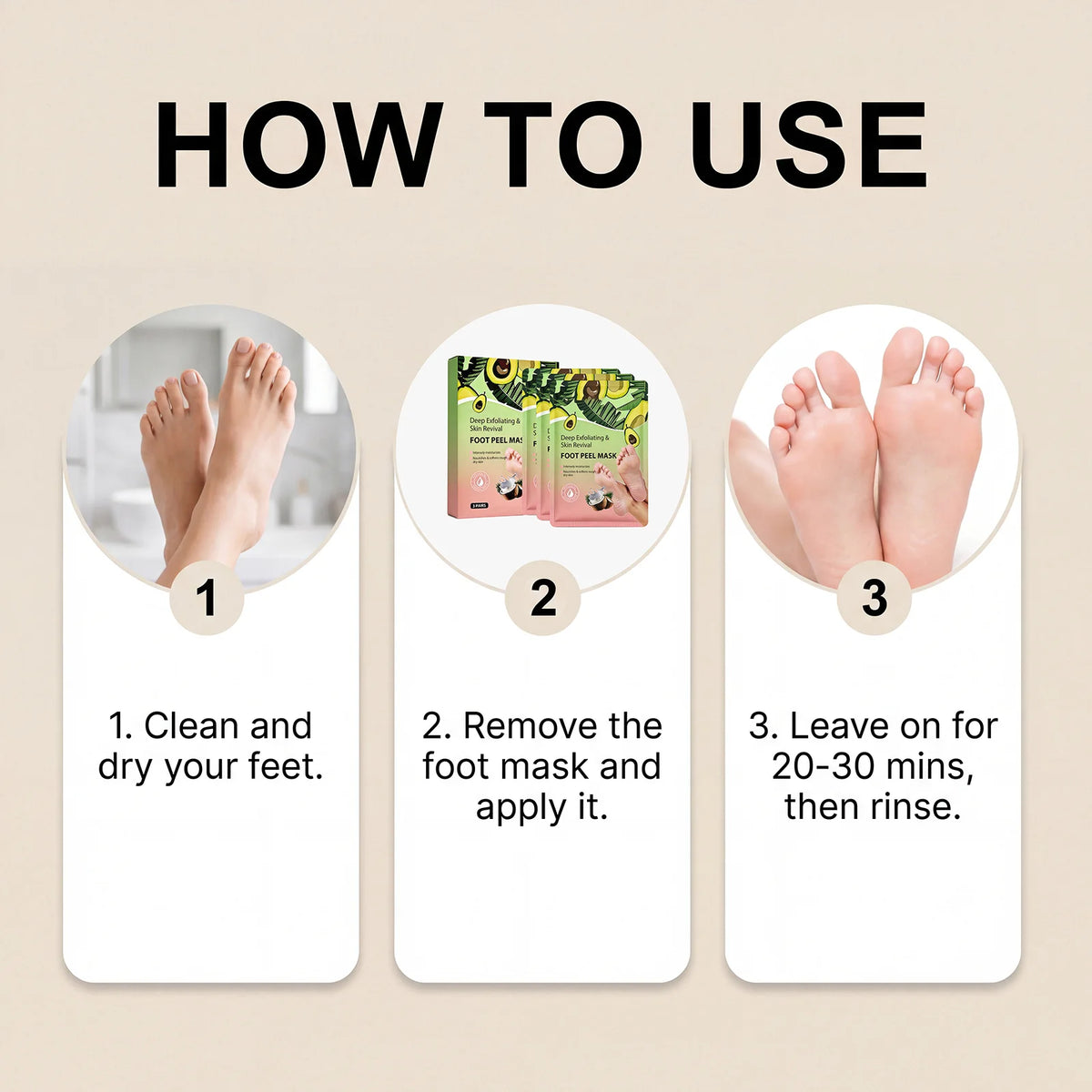 Moisturizing Foot Mask Treats Dry Feet And Provides Hydrating Care