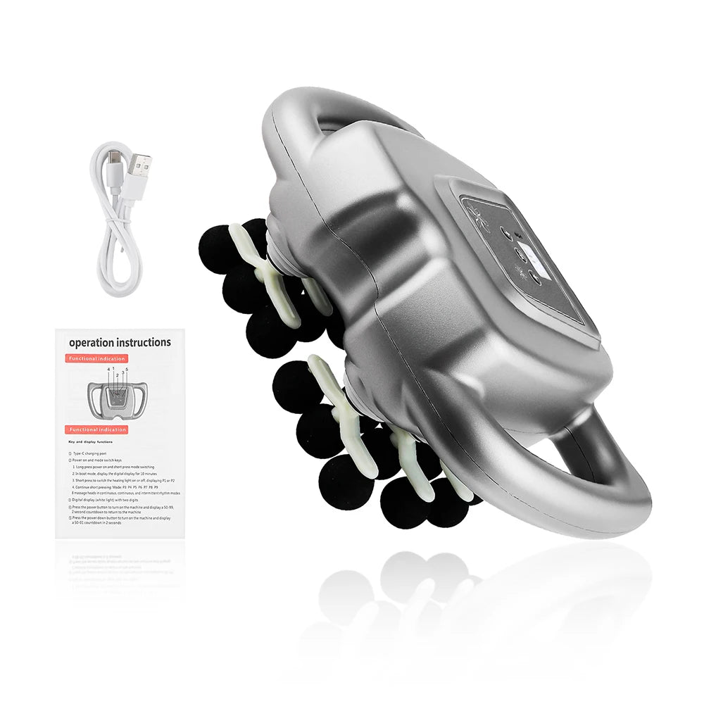 Foreverlily 24-Heads Fascia Gun High Frequency Vibration Body Massager