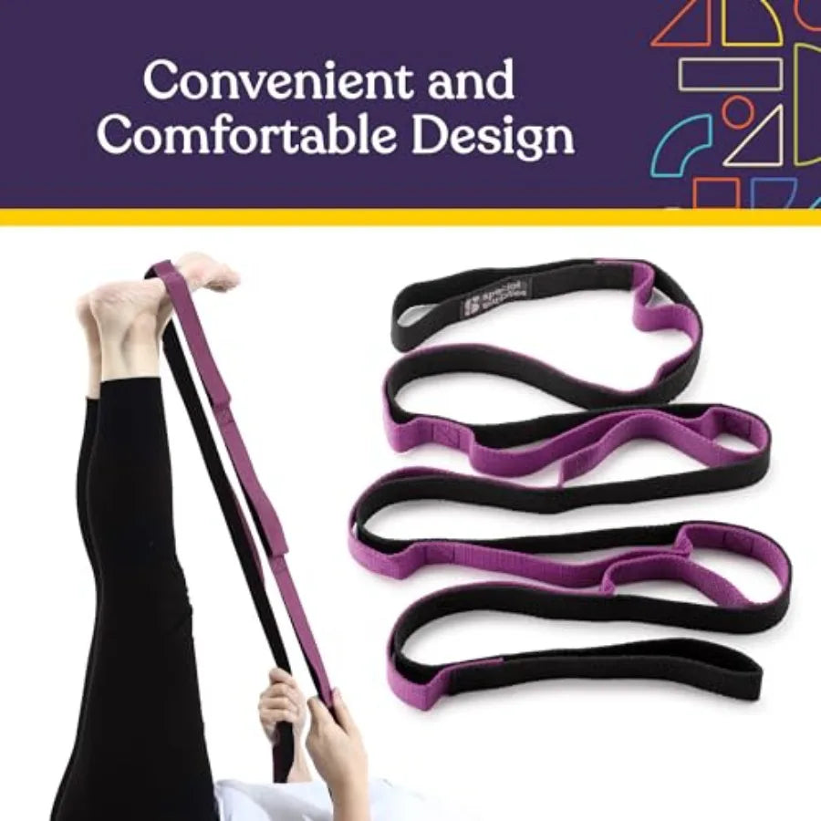 Premium Yoga Stretching Strap For Fitness And Physical Therapy