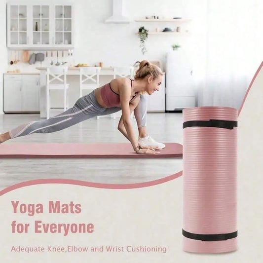 BalanceFrom High Density Non Slip Yoga Mat With Carry Strap