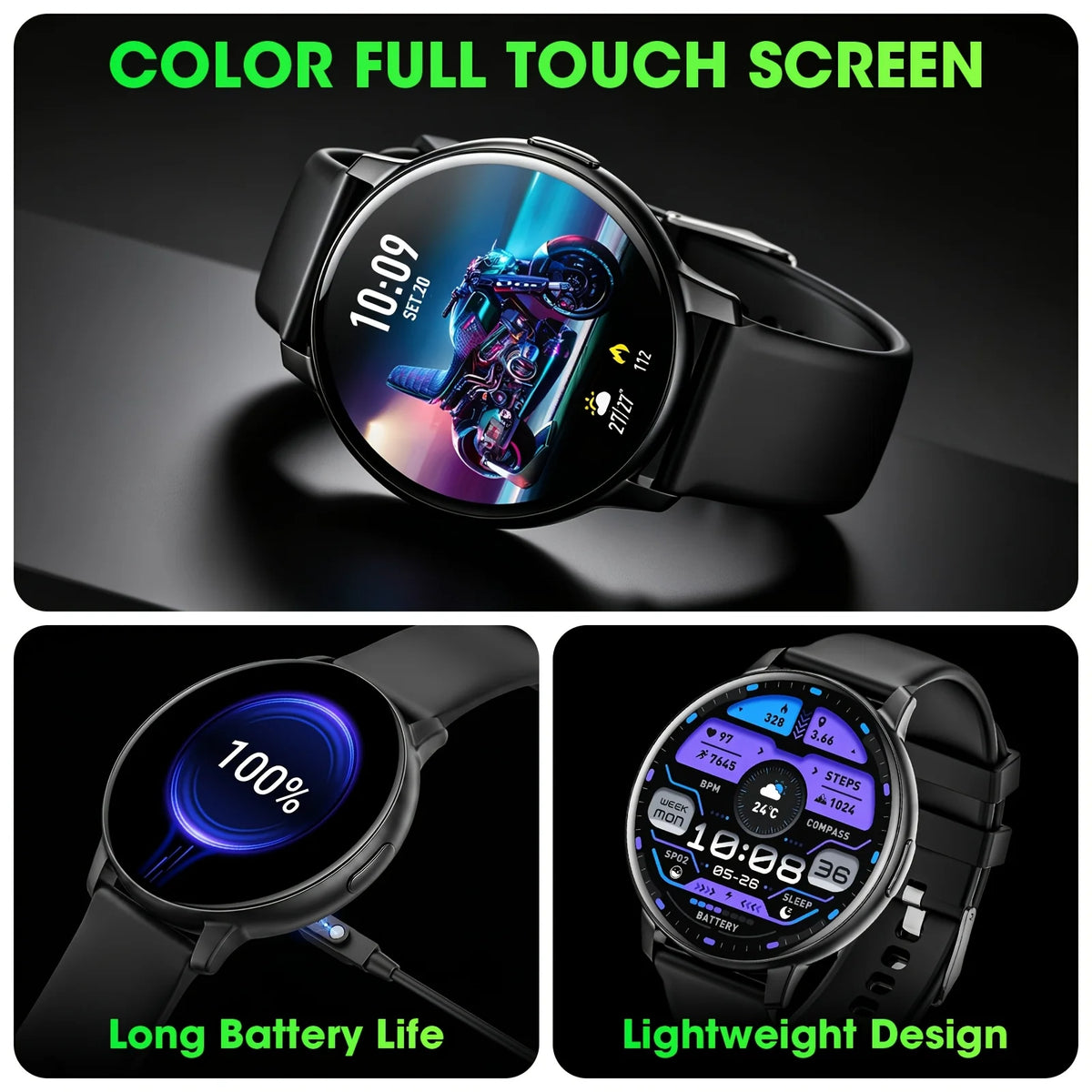 Erun Smart Watch Featuring Wireless Calling And Activity Monitoring