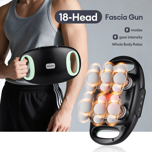 Iebilif Wireless Deep Tissue Muscle Massager With Red Light Therapy