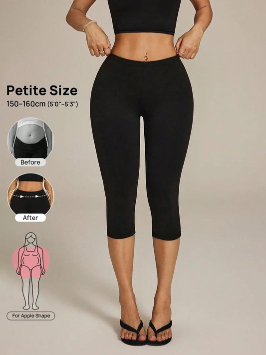 Women High Waist Stretch Capri Pants For Gym Pilates Workout