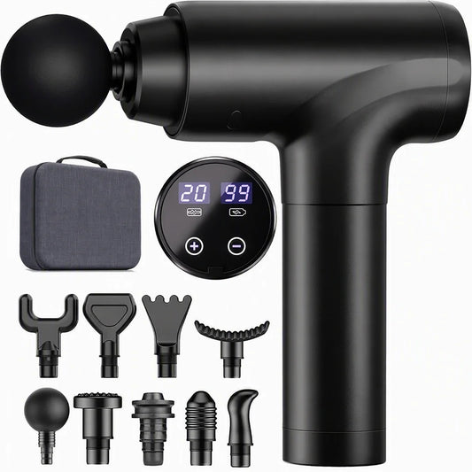 Deep Tissue Handheld Muscle Massage Gun With Travel Case