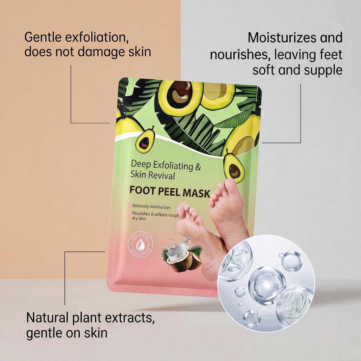 Moisturizing Foot Mask Treats Dry Feet And Provides Hydrating Care